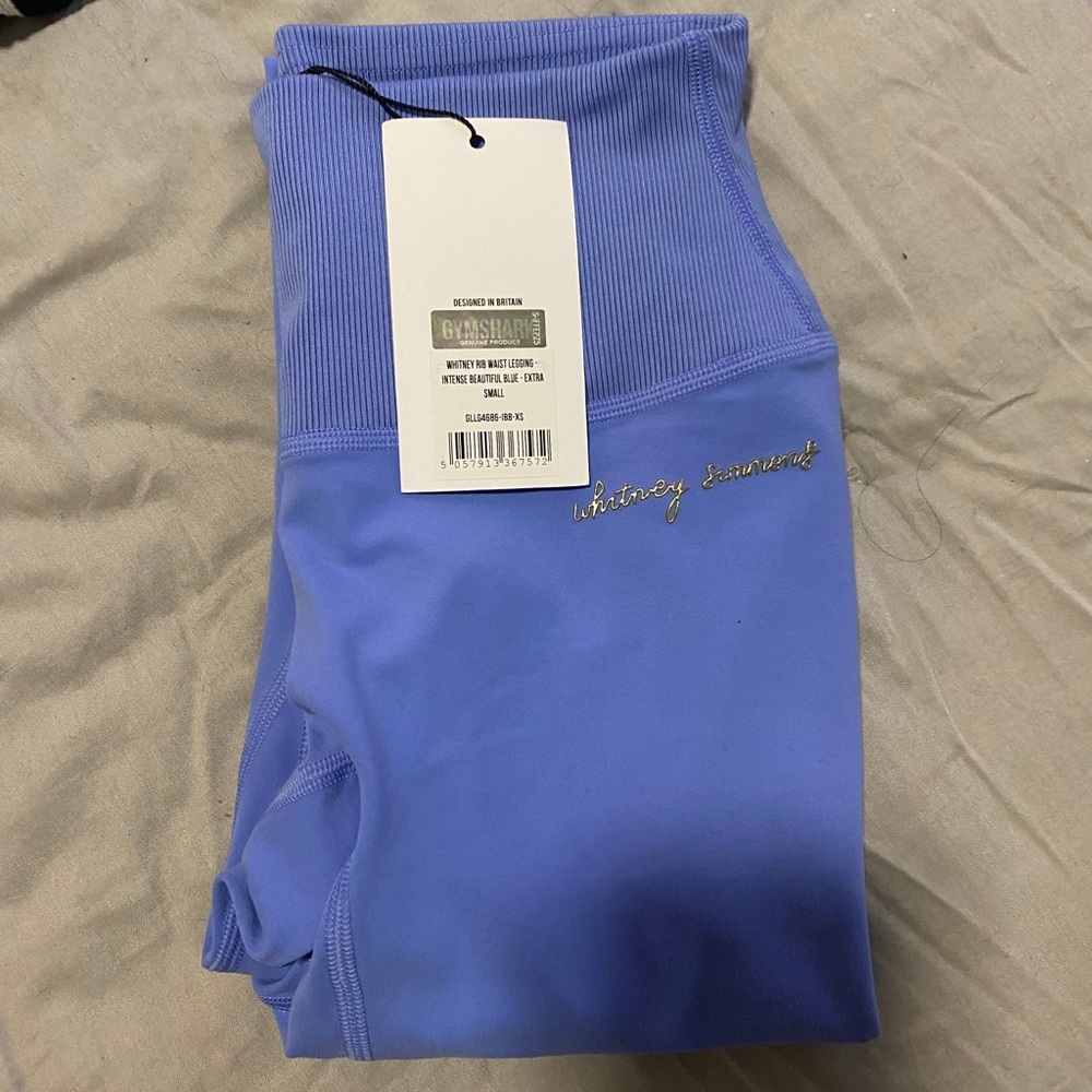 GYMSHARK x Whitney Simmons ribbed waist leggings